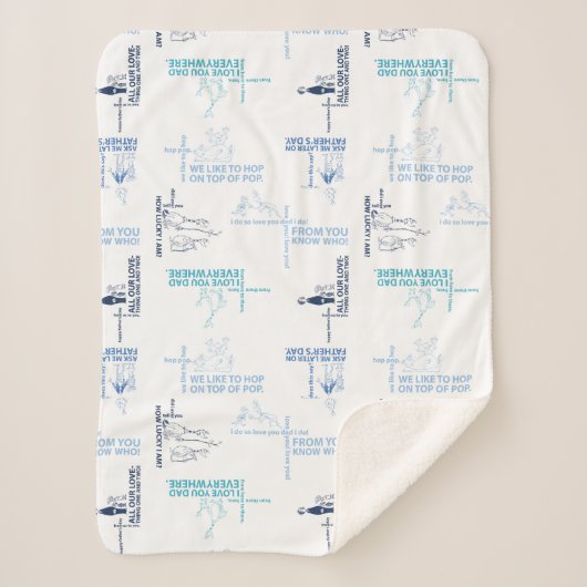 Dr. Seuss | Patroon Vaderdag-offerte Sherpa Deken (Voorkant)