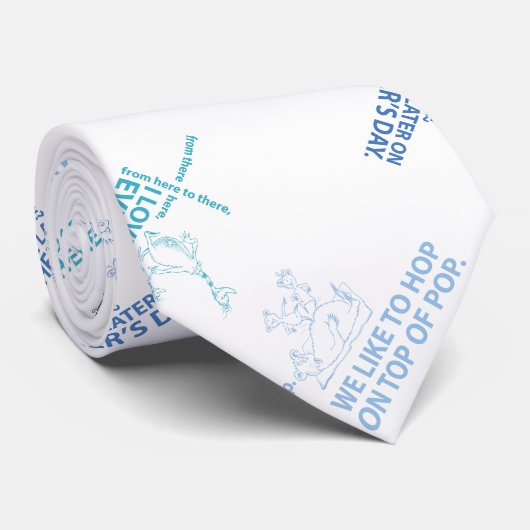 Dr. Seuss | Patroon Vaderdag-offerte Stropdas (Opgerold)