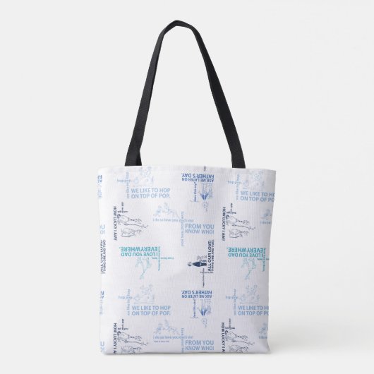 Dr. Seuss | Patroon Vaderdag-offerte Tote Bag (Achterkant)