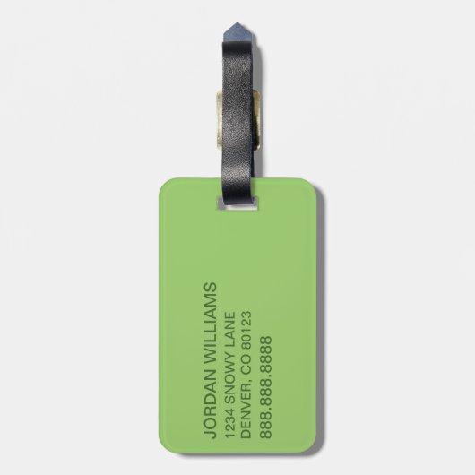 Dr. Seuss | Patroon van St. Patrick's Day Bagagelabel (Achterkant verticaal)