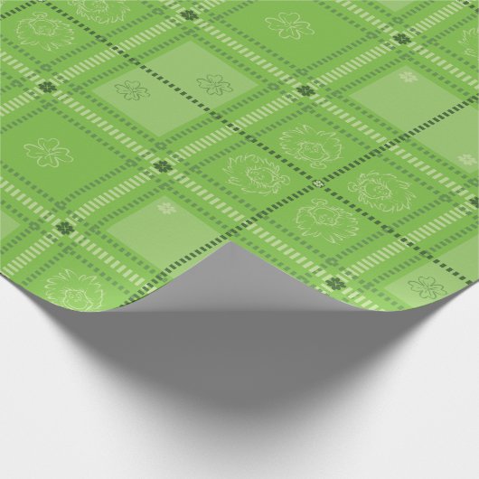 Dr. Seuss | Patroon van St. Patrick's Day Cadeaupapier (Hoek)