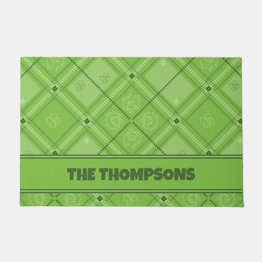 Dr. Seuss | Patroon van St. Patrick's Day Deurmat (Voorkant)