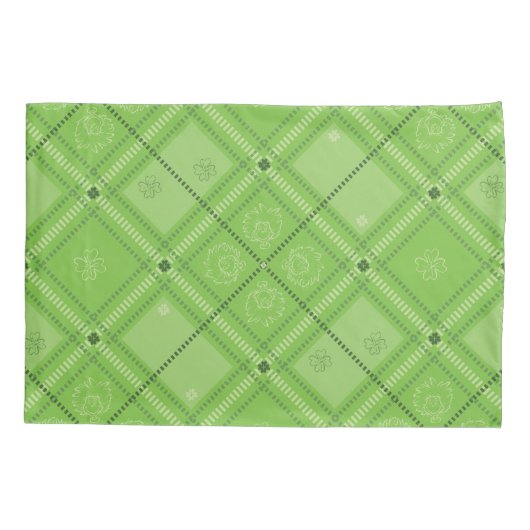 Dr. Seuss | Patroon van St. Patrick's Day Kussensloop (Achterkant-Links)