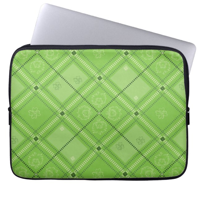 Dr. Seuss | Patroon van St. Patrick's Day Laptop Sleeve (Voorkant)