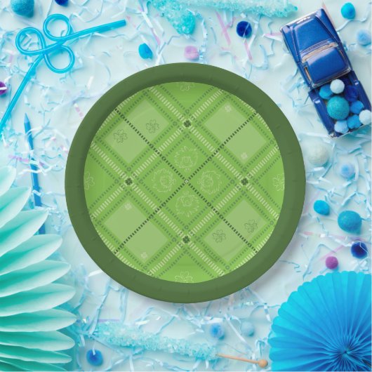 Dr. Seuss | Patroon van St. Patrick's Day Papieren Bordje (Feest)