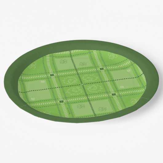 Dr. Seuss | Patroon van St. Patrick's Day Papieren Bordje (Gekanteld)