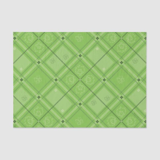 Dr. Seuss | Patroon van St. Patrick's Day Tissuepapier (Voorkant)