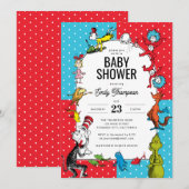 Dr. Seuss - personages | BABY SHOWER Kaart (Voorkant / Achterkant)