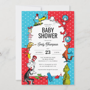Dr. Seuss - personages   BABY SHOWER Kaart