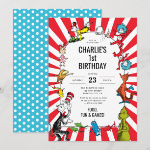 Dr. Seuss - Personages Kinderverjaardag Kaart