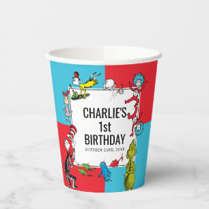 Dr. Seuss - Personages Kinderverjaardag Papieren Bekers