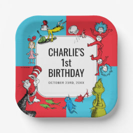 Dr. Seuss - Personages | Kinderverjaardag Papieren Bordje