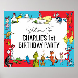 Dr. Seuss - Personages | Kinderverjaardag Poster