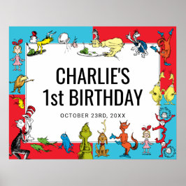 Dr. Seuss - Personages | Kinderverjaardag Poster