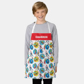 Dr. Seuss | Personages Met Potloden Patroon Schort (Gedragen)