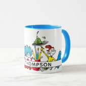 Dr. Seuss-personages & naam leraar Mok (Voorkant rechts)