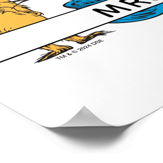 Dr. Seuss Personages & Naam van de Leraar Poster (Hoek)