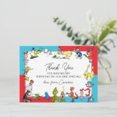 Dr. Seuss - personages | Verjaardag kinderen Bedankkaart (Staand voorkant)