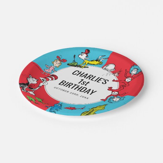 Dr. Seuss - personages | Verjaardag kinderen Papieren Bordje (Gekanteld)