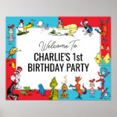 Dr. Seuss - personages | Verjaardag kinderen Poster (Voorkant)
