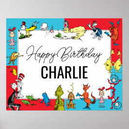 Dr. Seuss - personages | Verjaardag kinderen Poster