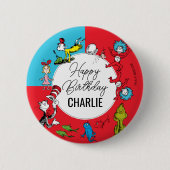 Dr. Seuss - personages | Verjaardag kinderen Ronde Button 5,7 Cm (Voorkant)