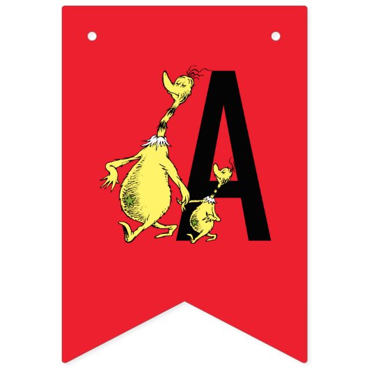 Dr. Seuss - personages | Verjaardag kinderen Vlaggetjes (Tweede vlag)