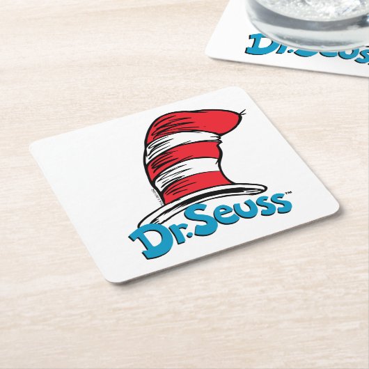 Dr. Seuss Pet Logo Kartonnen Onderzetters (Schuin)