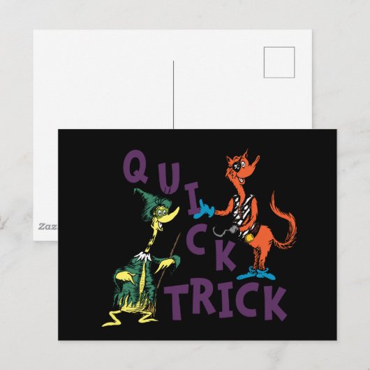 Dr. Seuss | Quick Trick Halloween Graphic Briefkaart (Voorkant / Achterkant)