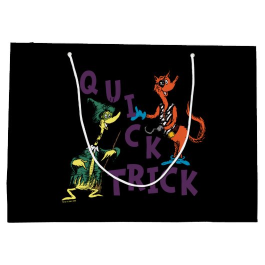 Dr. Seuss | Quick Trick Halloween Graphic Groot Cadeauzakje (Achterkant)