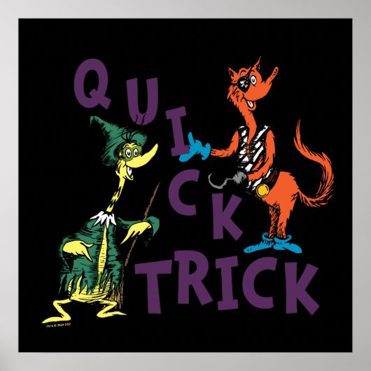 Dr. Seuss | Quick Trick Halloween Graphic Poster (Voorkant)