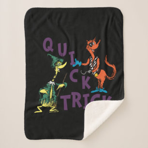 Dr. Seuss   Quick Trick Halloween Graphic Sherpa Deken