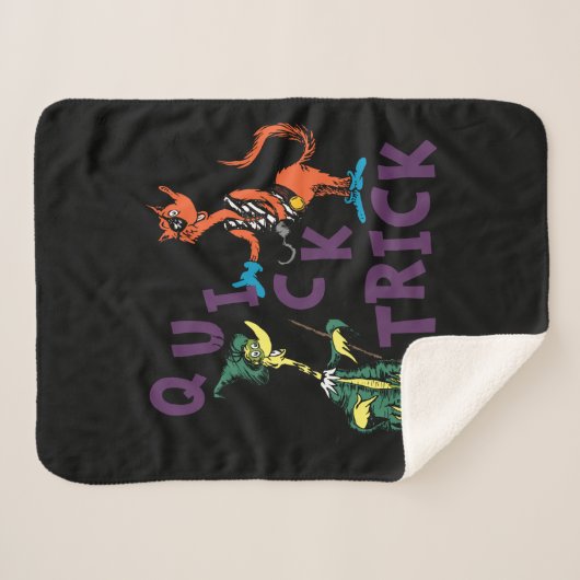 Dr. Seuss | Quick Trick Halloween Graphic Sherpa Deken (Voorkant (horizontaal))
