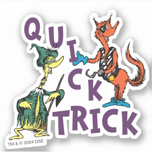 Dr. Seuss | Quick Trick Halloween Graphic Sticker (Voorkant)