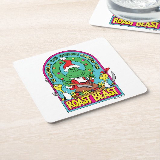 Dr. Seuss | Roast Beast Graphic Kartonnen Onderzetters (Schuin)