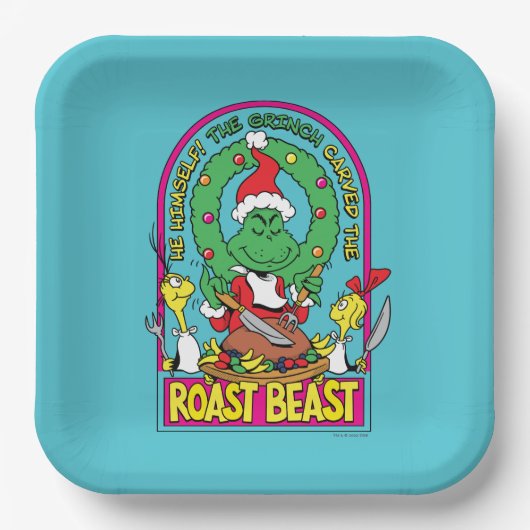 Dr. Seuss | Roast Beast Graphic Papieren Bordje (Voorkant)