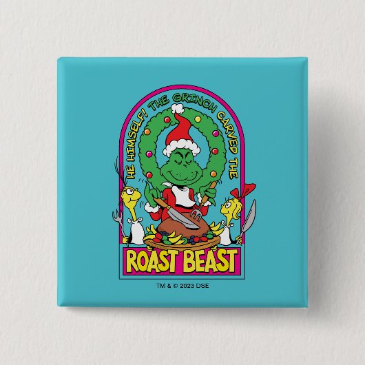 Dr. Seuss | Roast Beast Graphic Vierkante Button 5,1 Cm (Voorkant)