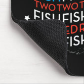 Dr. Seuss | Rode Vis Blauwe Vis US vlag Graphic Muismat (Hoek)