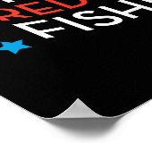 Dr. Seuss | Rode Vis Blauwe Vis US vlag Graphic Poster (Hoek)