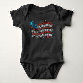 Dr. Seuss | Rode Vis Blauwe Vis US vlag Graphic Romper (Voorkant)