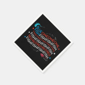 Dr. Seuss | Rode Vis Blauwe Vis US vlag Graphic Servet (Hoek)