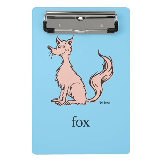 Dr. Seuss | Roze Vos Mini Klembord (Voorkant)