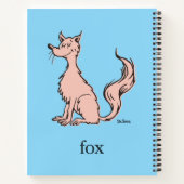 Dr. Seuss | Roze Vos Notitieboek (Achterkant)