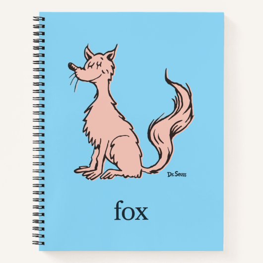 Dr. Seuss | Roze Vos Notitieboek (Voorkant)