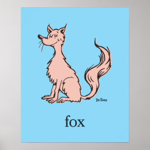 Dr. Seuss   Roze Vos Poster