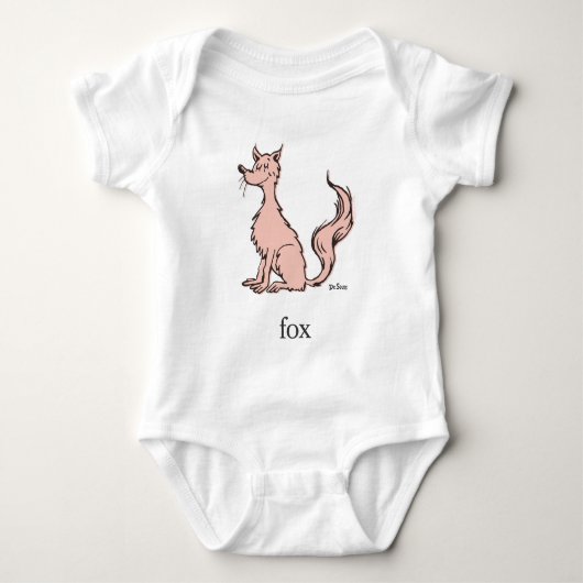 Dr. Seuss | Roze Vos Romper (Voorkant)
