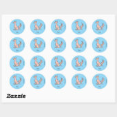 Dr. Seuss | Roze Vos Ronde Sticker (Vel)