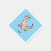 Dr. Seuss | Roze Vos Servet (Hoek)
