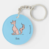 Dr. Seuss | Roze Vos Sleutelhanger (Achterkant)