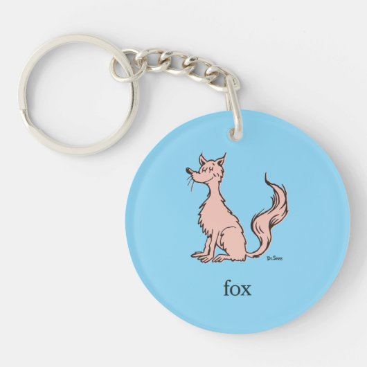 Dr. Seuss | Roze Vos Sleutelhanger (Voorkant)